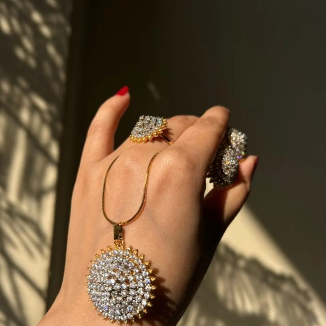 Goldplated Zircon Ring