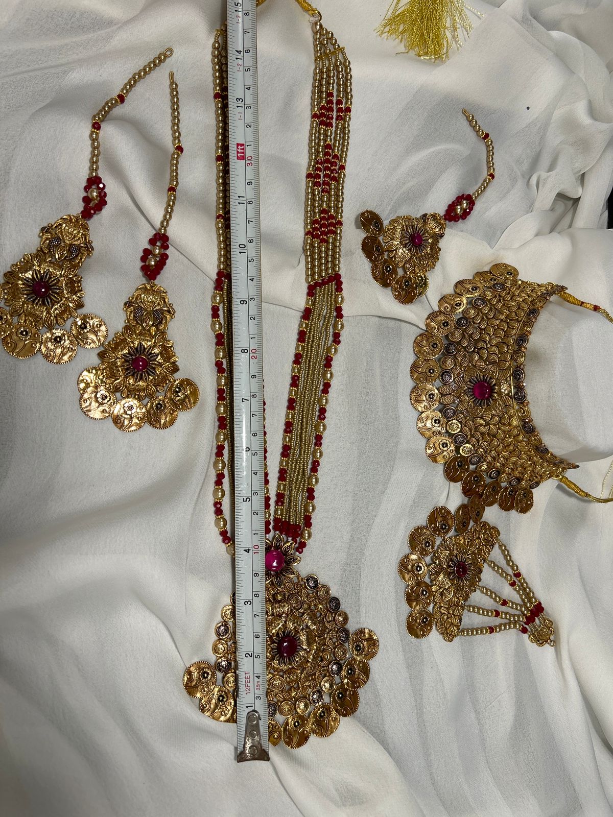 24K goldplated bridal set