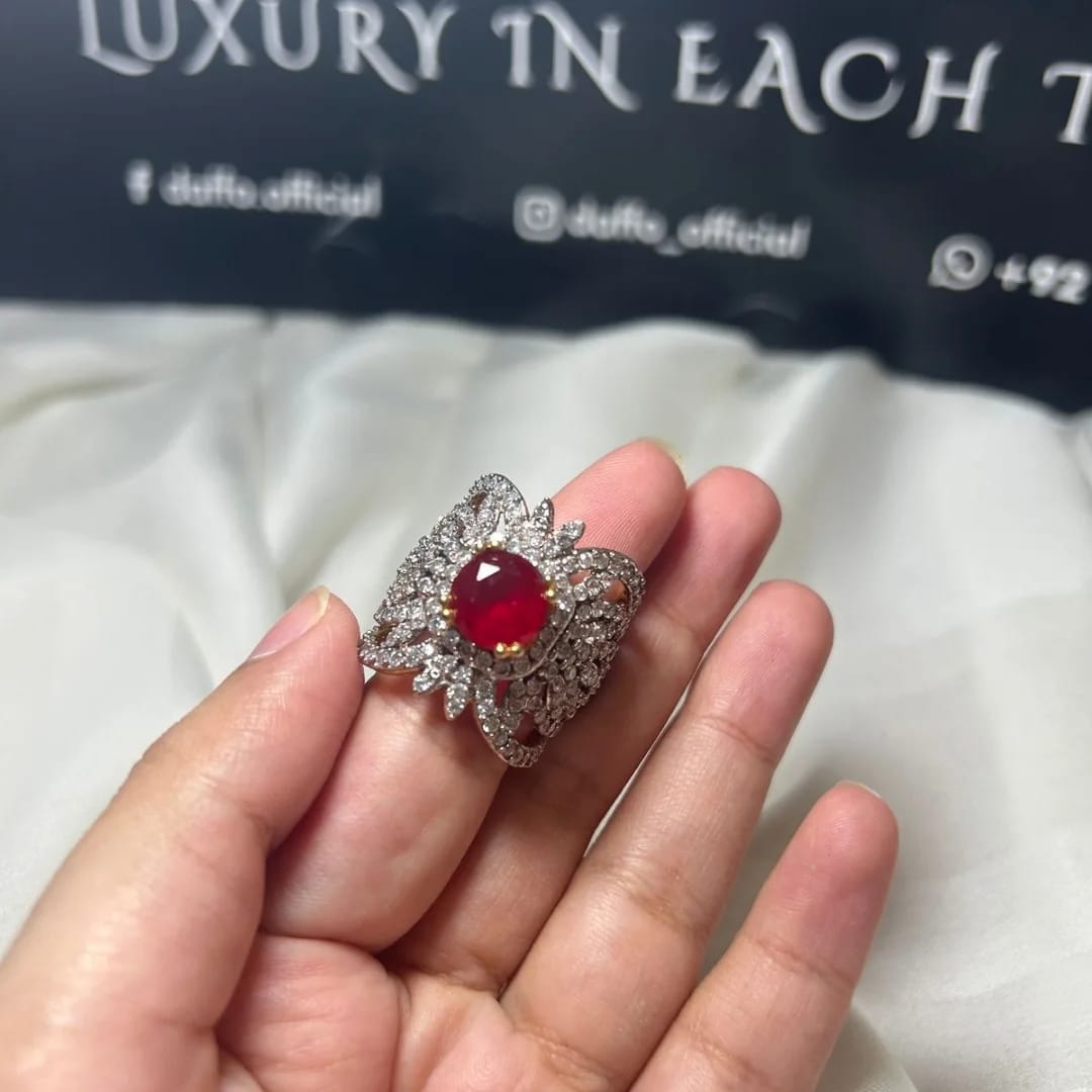 Designer Zirconic Adjustable Ring