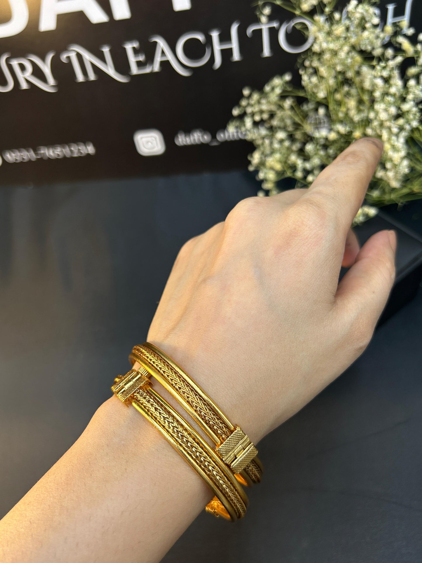 Zauviaa Rajbari Braided Bangles – Openable Pair