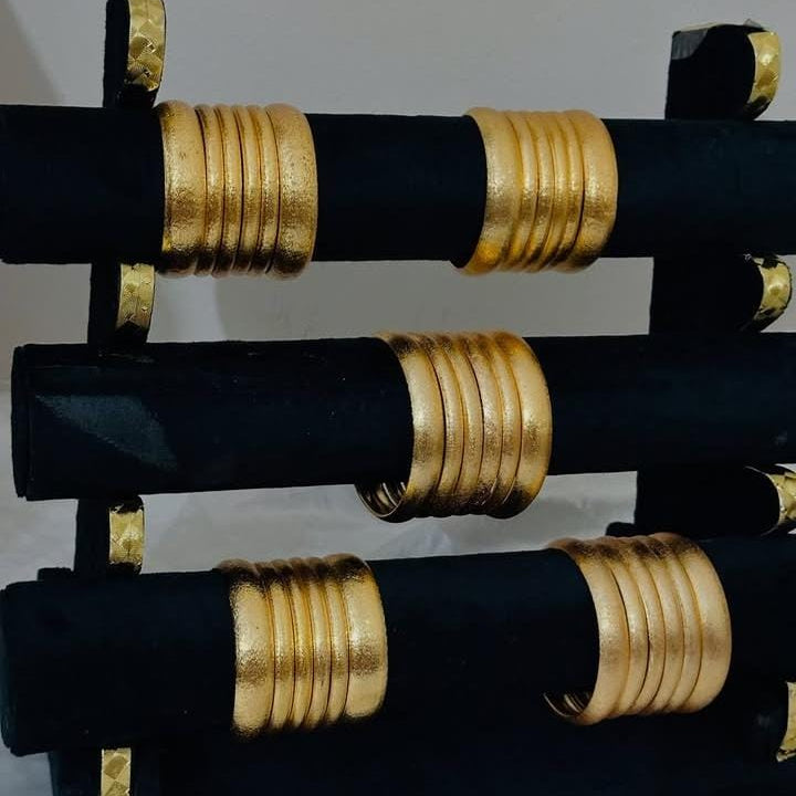 Dusty Gold Evergreen Bangles