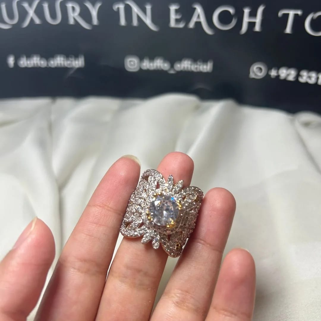 Designer Zirconic Adjustable Ring