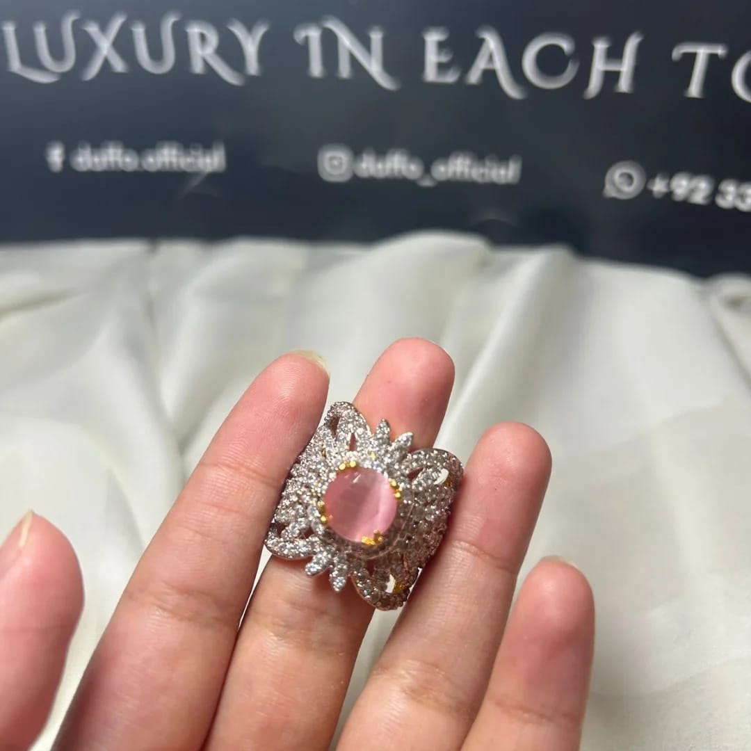 Designer Zirconic Adjustable Ring