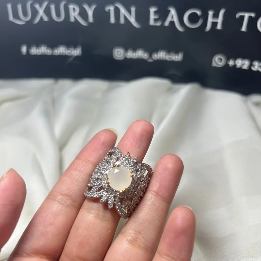 Designer Zirconic Adjustable Ring