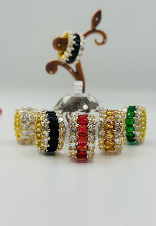 Dematae real stones ring