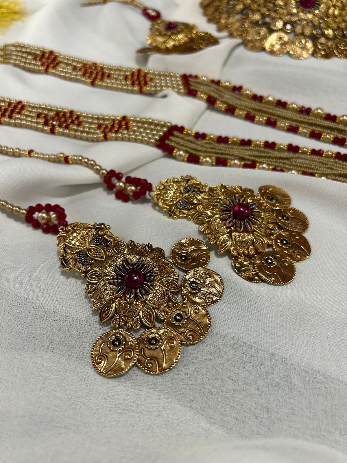 24K goldplated bridal set