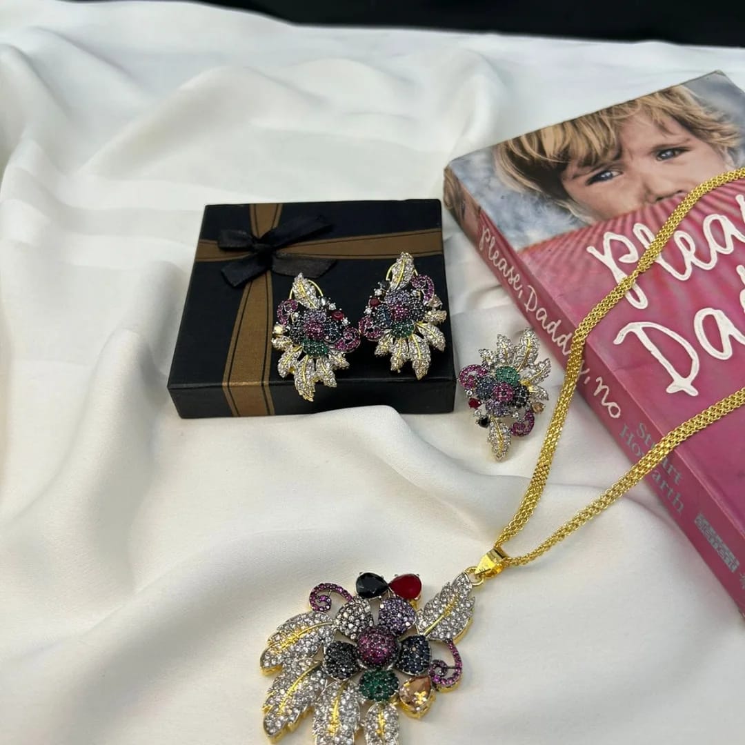 3D Floral Zirconic Set