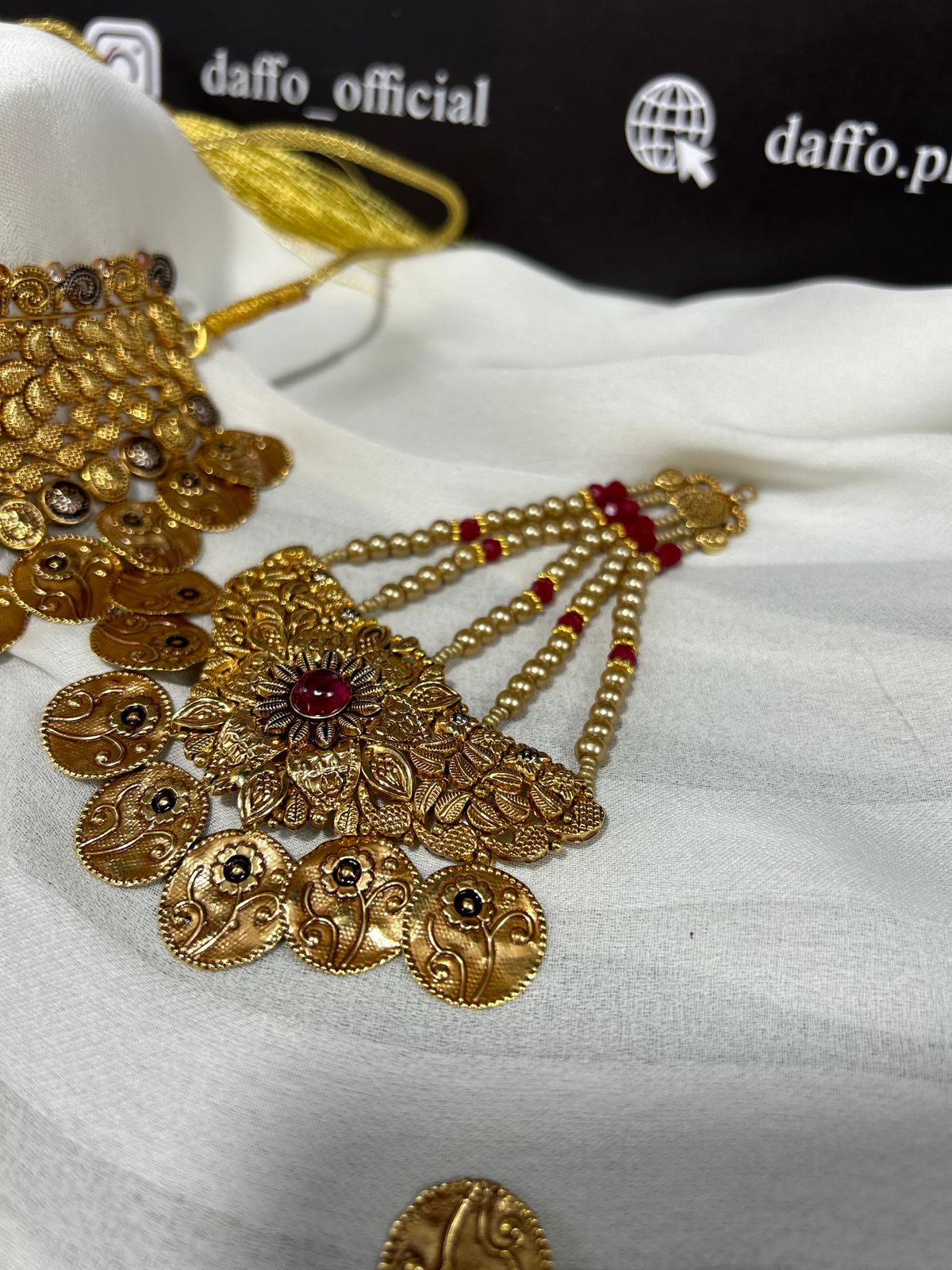 24K goldplated bridal set