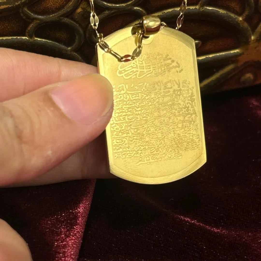 Faith Guard–Ayat-ul-Kursi Stainless Steel Locket