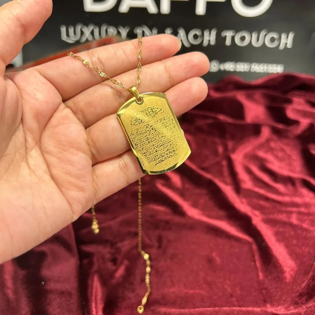 Faith Guard–Ayat-ul-Kursi Stainless Steel Locket