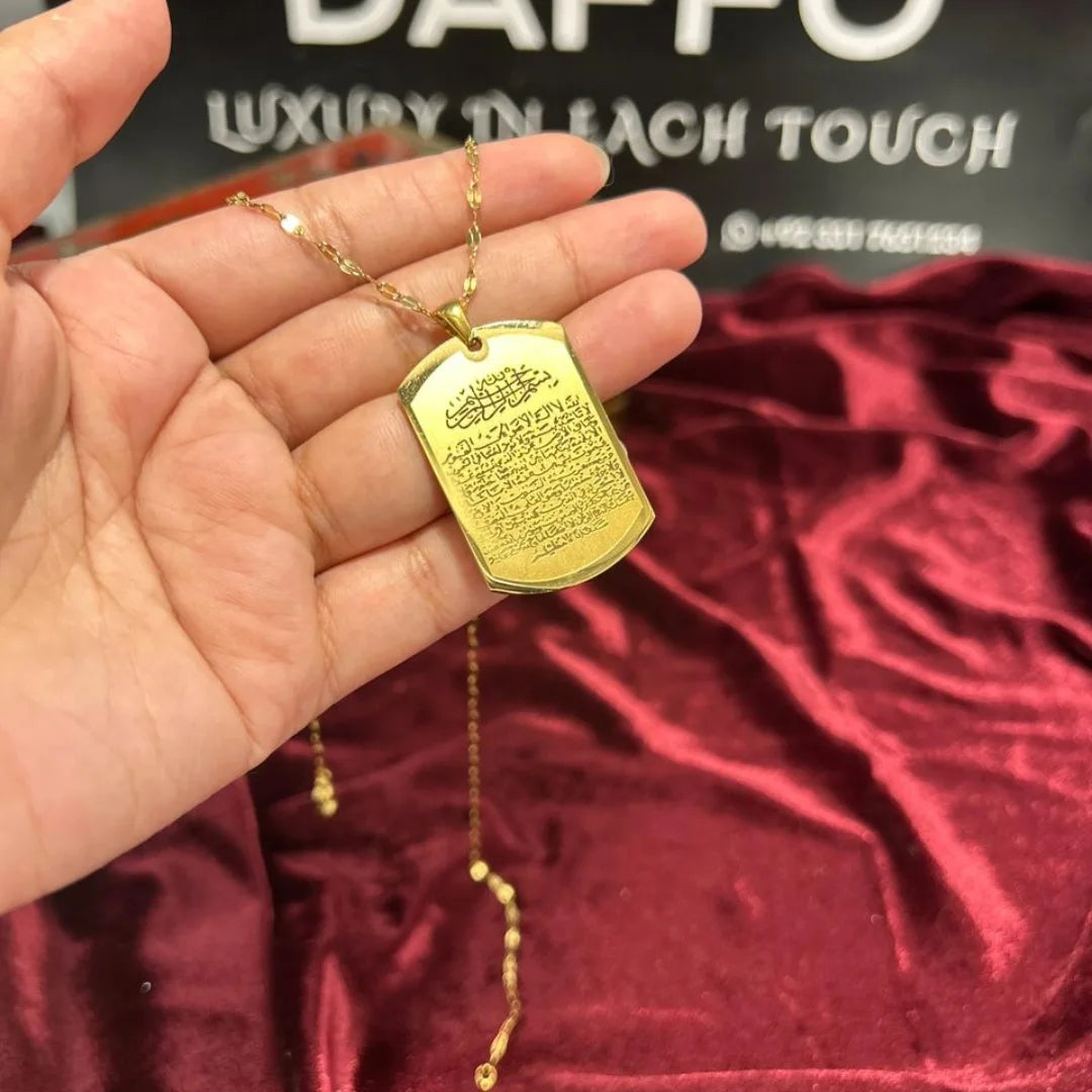 Faith Guard–Ayat-ul-Kursi Stainless Steel Locket