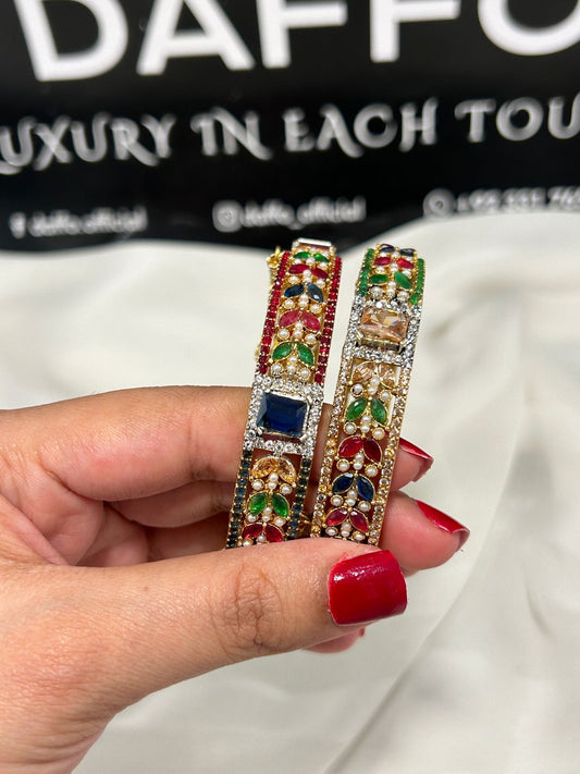 Zauviaa Prism Bangles – Openable Pair