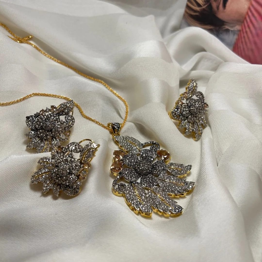 3D Floral Zirconic Set