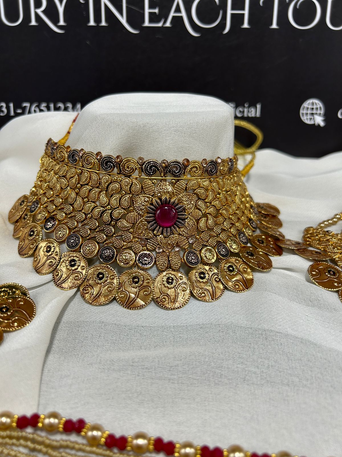 24K goldplated bridal set