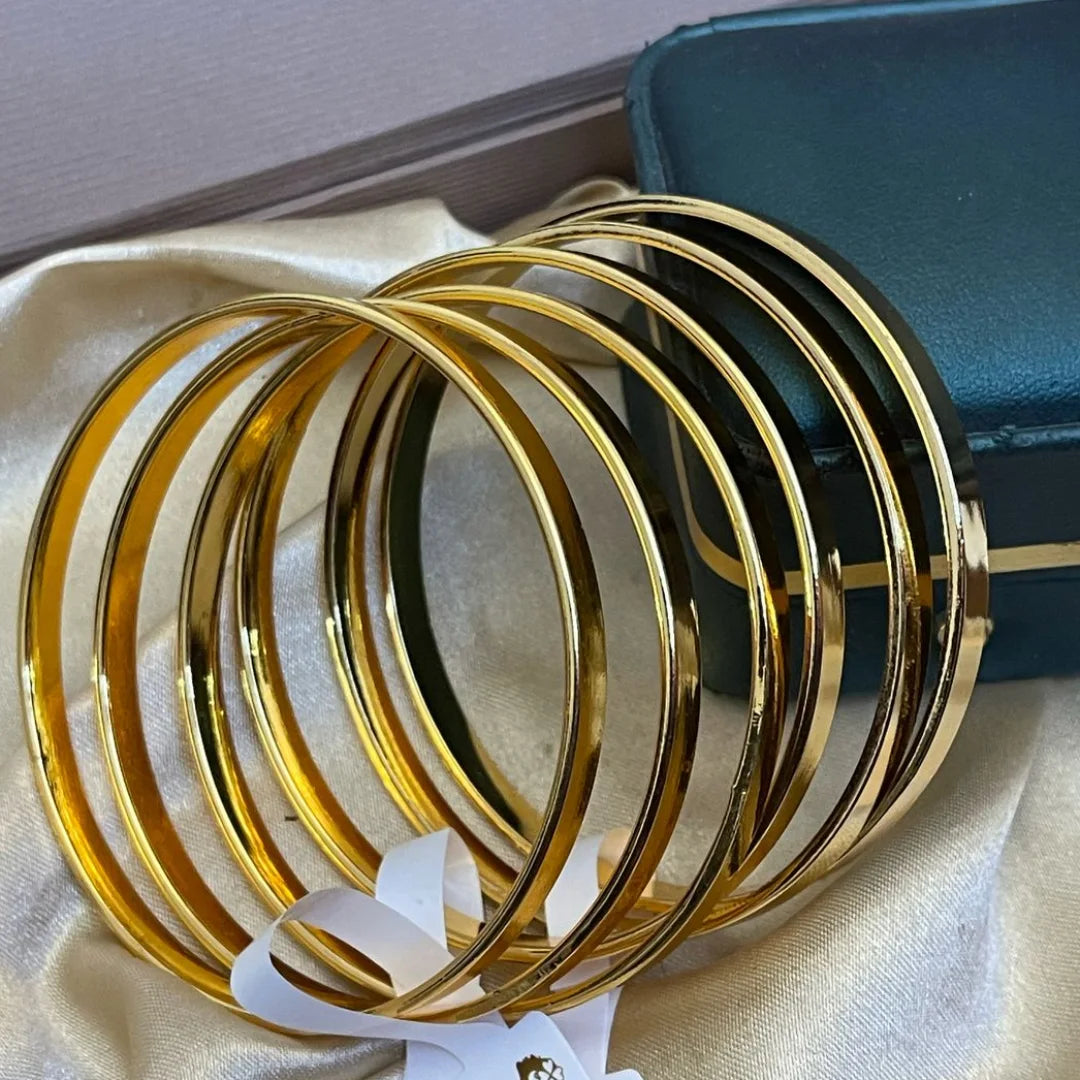 Everglow – Plain Bangles (Pair / Set of 6)
