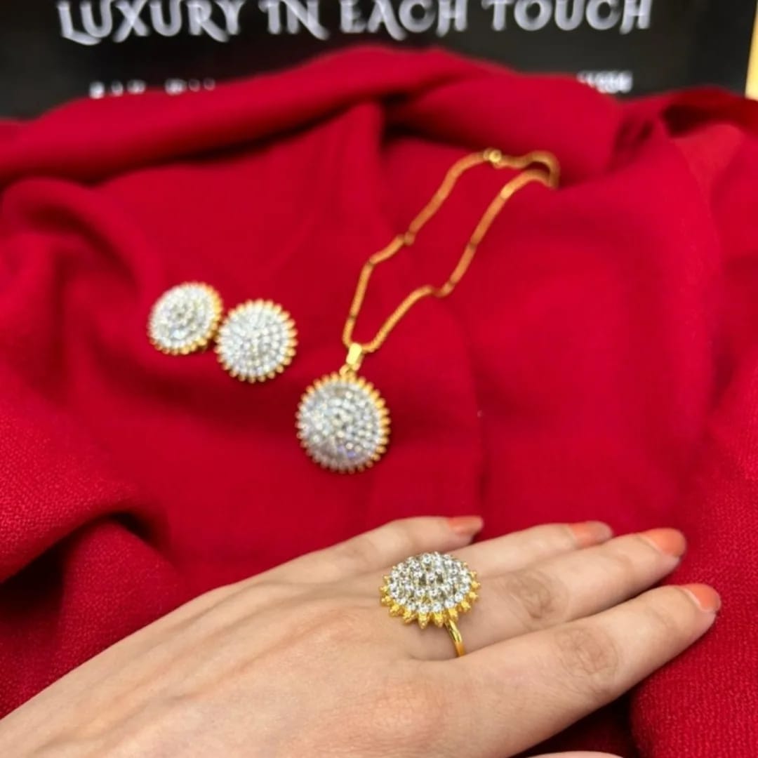 Goldplated Zircon Ring