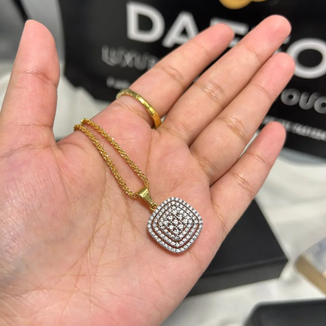 Diamond-Style Goldplated Combo Set