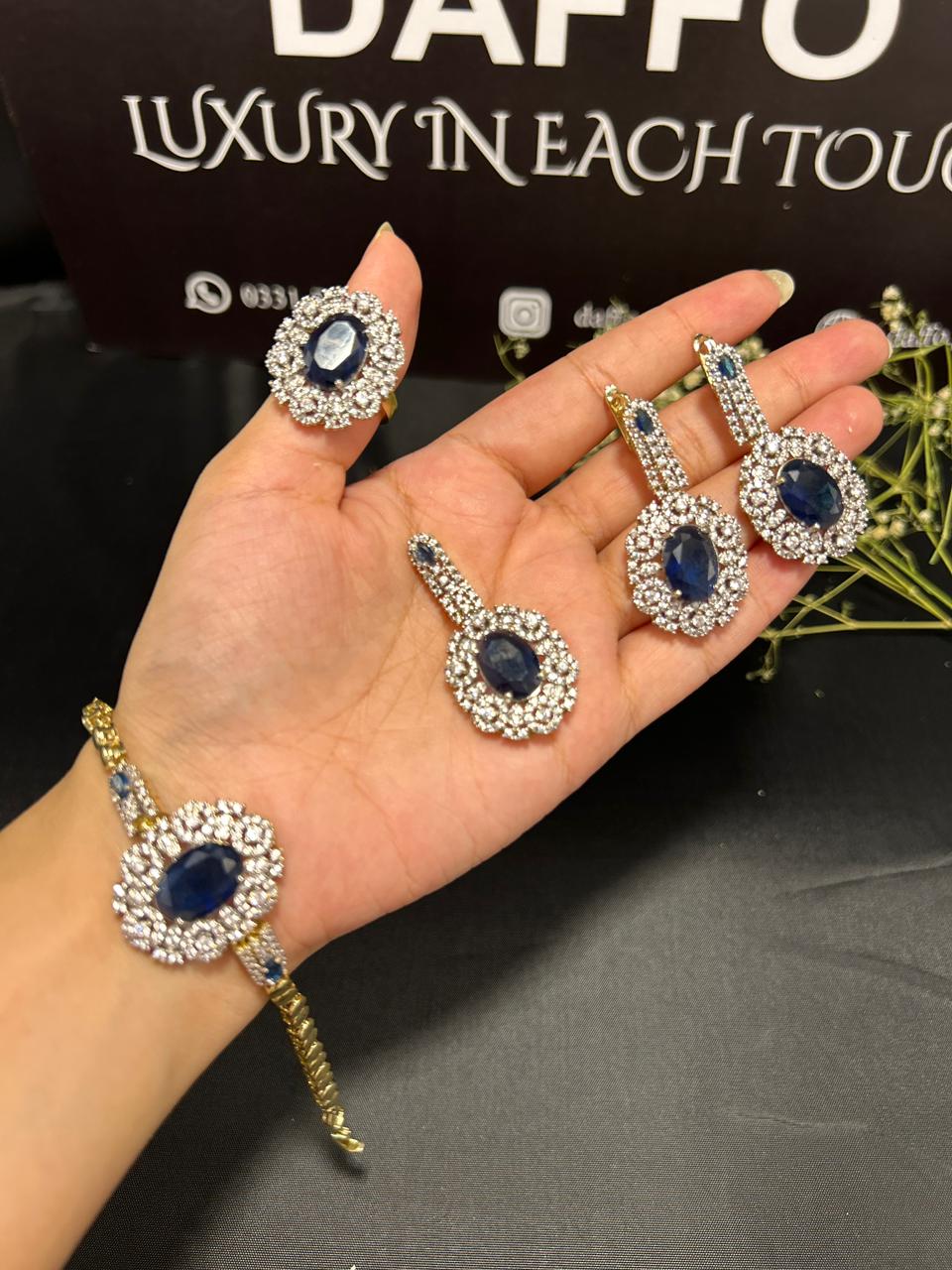 Eterna Glow – 4PC Real Zircon Set