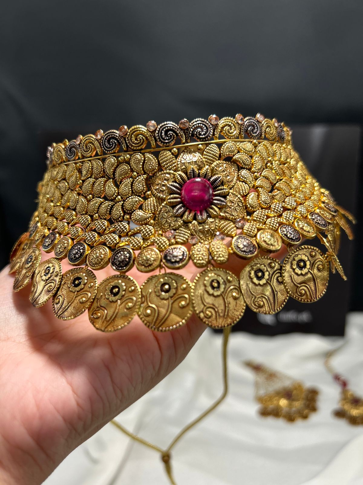 24K goldplated bridal set