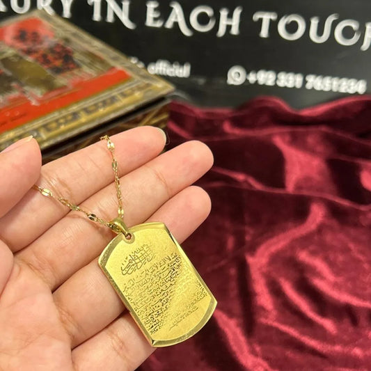 Faith Guard–Ayat-ul-Kursi Stainless Steel Locket